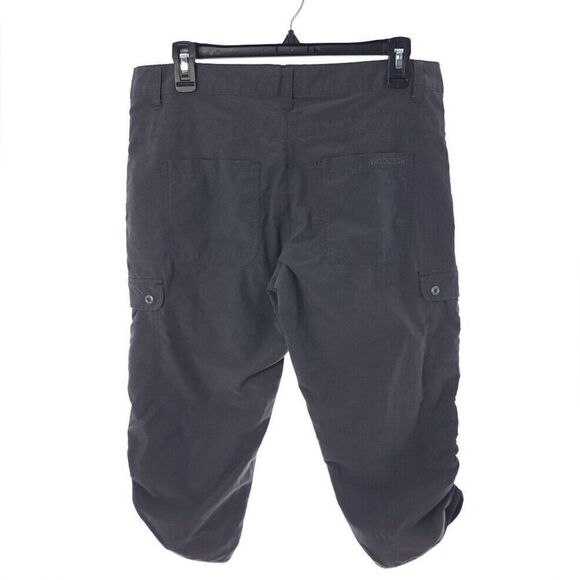 Woolrich Solid Gray Cargo Capri Outdoor Hiking Womens Size 8 - Picture 7 of 11